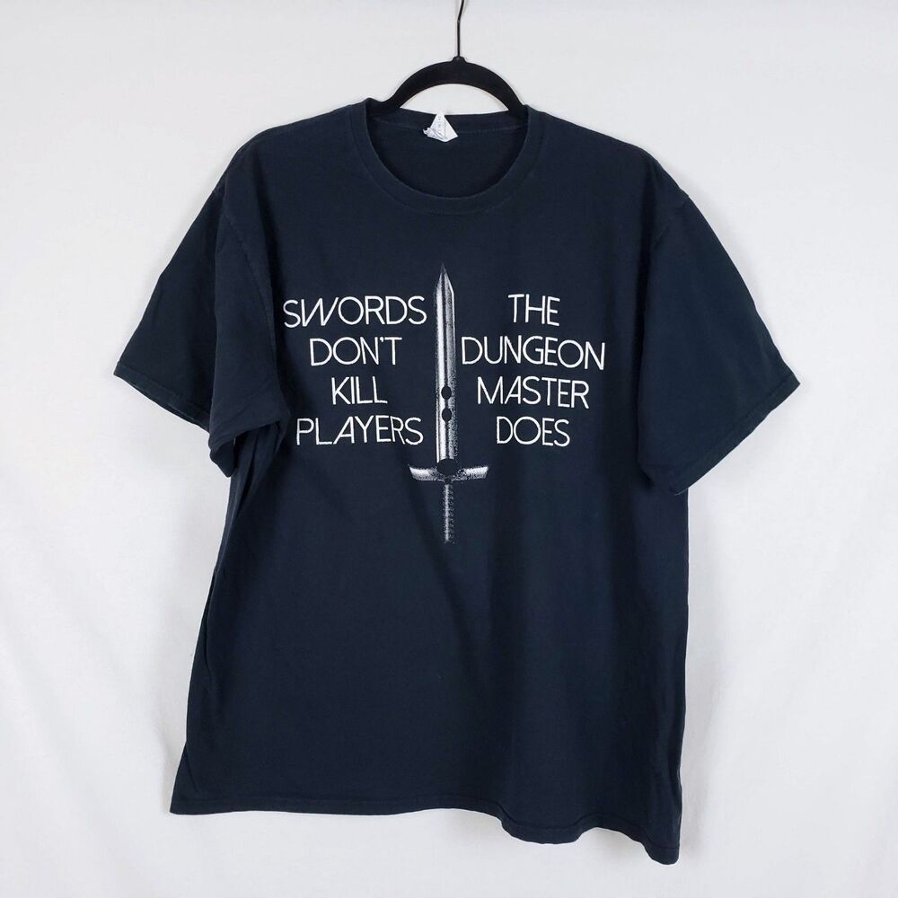 Port & Company Dungeon Master T-Shirt Mens XL Tabletop RPG Fantasy Short Sleeve